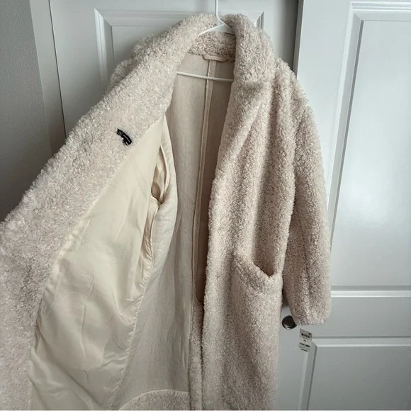 INC Men’s Teddy Faux Shearling Long Coat XL NEW - Picture 6 of 8